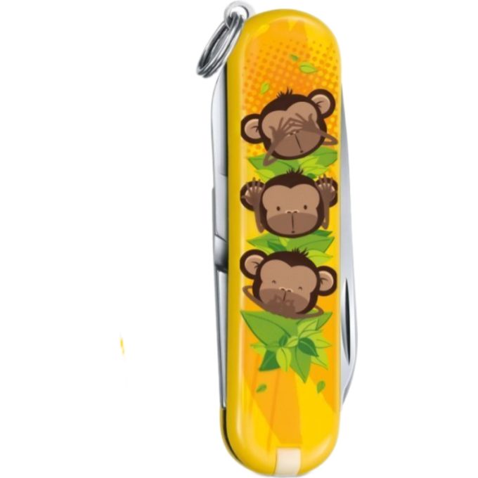 Нож-брелок Victorinox Classic 3 Wise Monkeys 0.6223.L1607